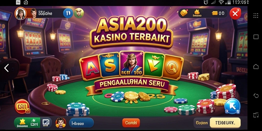 Tampilan gameplay seru dari ASIA200 dengan fitur kasino menarik.