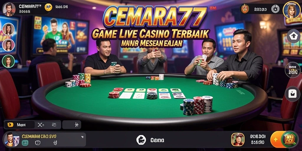 Screenshot gameplay Live Casino yang menarik di CEMARA77.