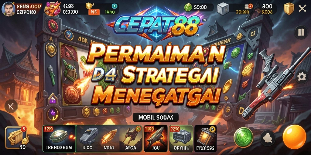 Tangkapan layar gameplay CEPAT88 yang menampilkan pertempuran Strategi yang intens.