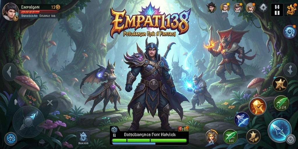 Tampilan gameplay RPG yang mendebarkan dengan pertarungan seru.
