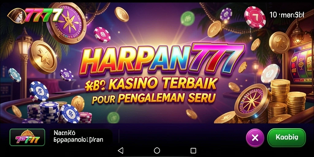 Screenshot gameplay HARAPAN777 menunjukkan antarmuka menarik dan seru.
