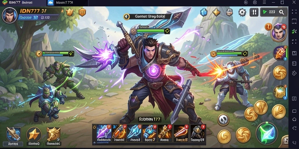 Tampilan gameplay yang mendebarkan di IDN777.