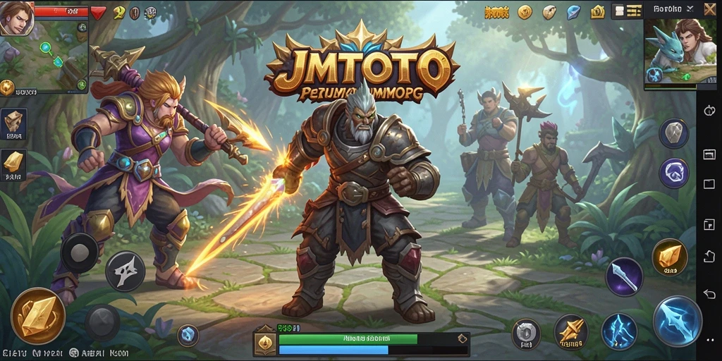 Tampilan gameplay menakjubkan dari JMTOTO dalam dunia MMORPG.