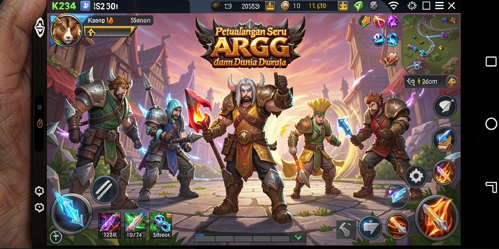Gameplay seru K234 dalam petualangan ARPG yang penuh aksi.