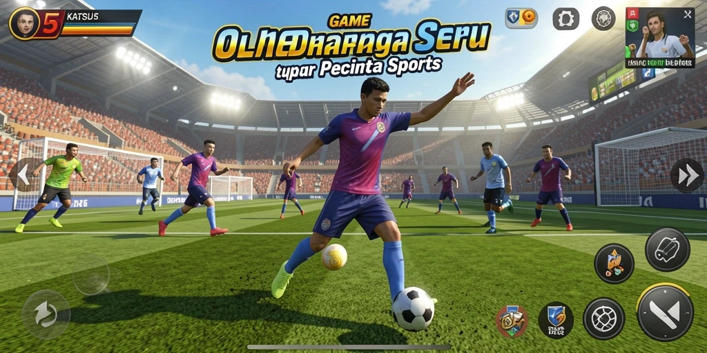Screenshot menarik dari gameplay KATSU5 yang penuh aksi.