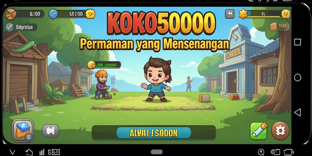 Tampilan gameplay KOKO5000 yang menarik dan menghibur dalam genre Idle.
