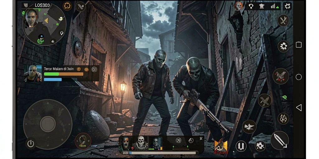 Screenshot gameplay LOS303 menampilkan suasana Horror yang mencekam dan menegangkan.