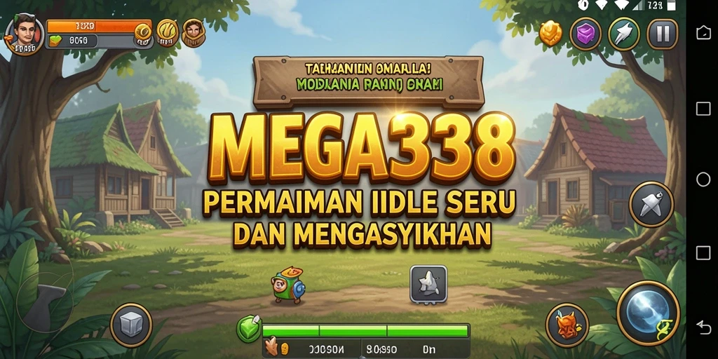 Tampilan gameplay MEGA338 yang menarik dan colorful.