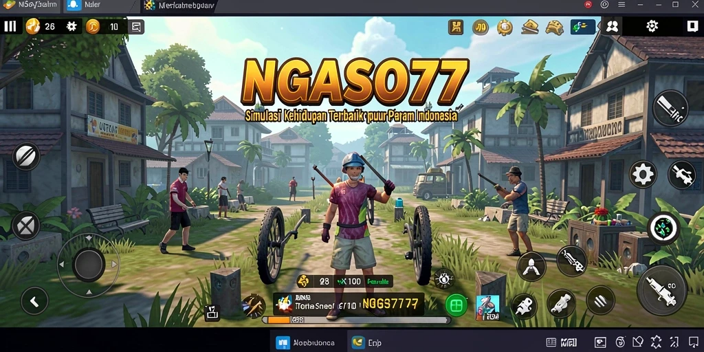 Gameplay <strong>NGASO77</strong> menampilkan interaksi karakter yang dinamis.
