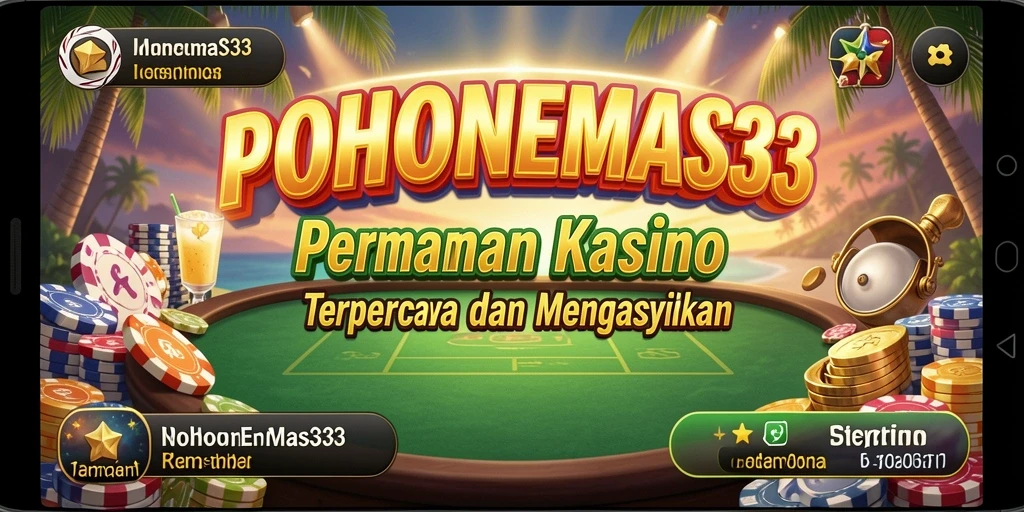Screenshot utama POHONEMAS33 menampilkan gameplay Kasino yang menegangkan.