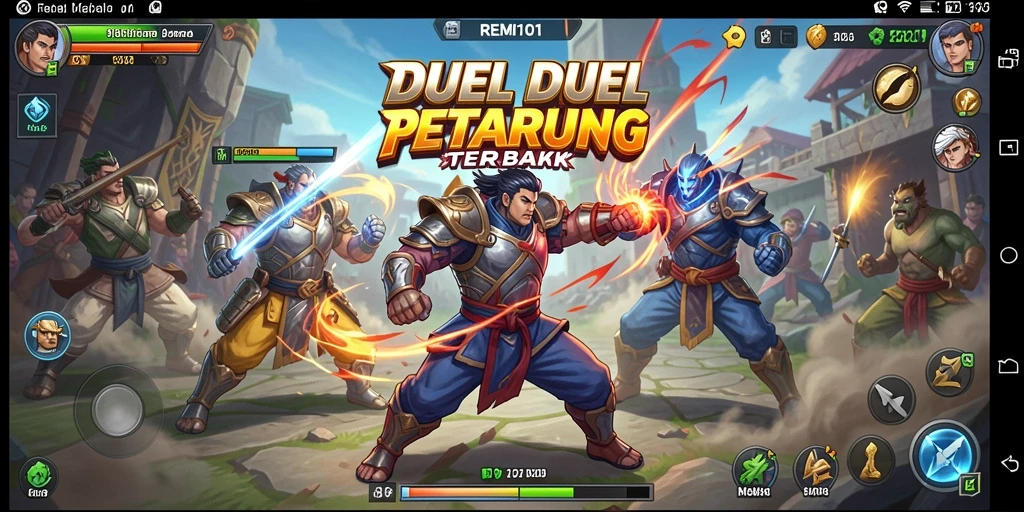 Tangkapan layar REMI101 menampilkan pertarungan epik antara dua karakter ikonik.