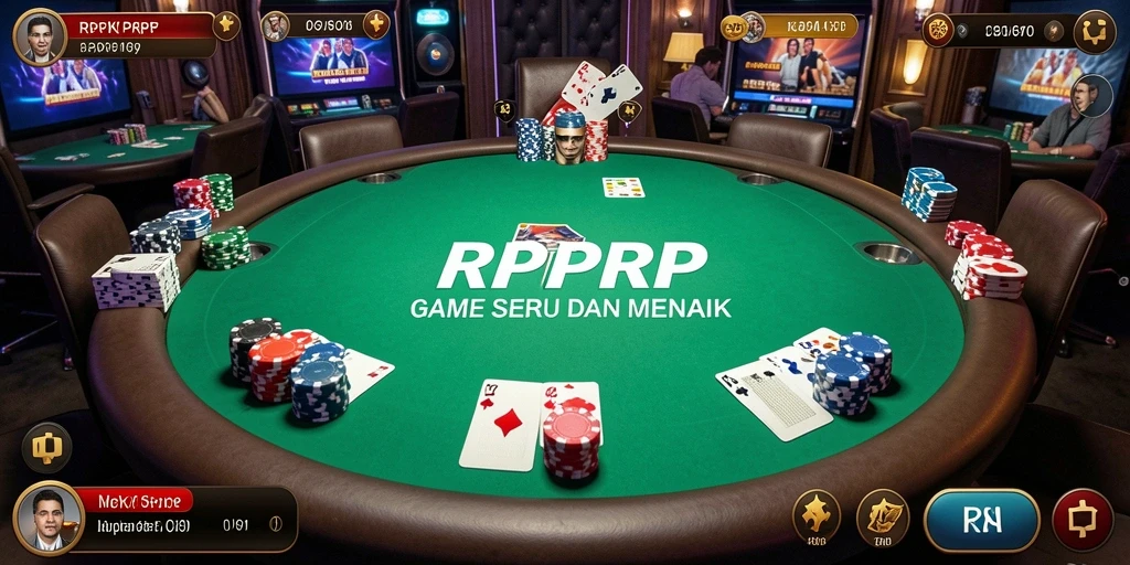 Tampilan gameplay Poker yang mendebarkan di RPRPRP.
