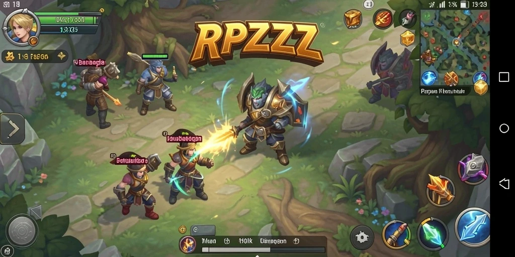 Screenshot gameplay RPZZZ menampilkan aksi seru dalam petualangan RPG.