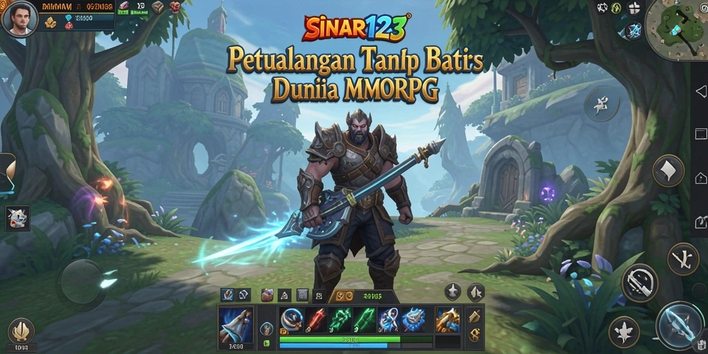 Tampilan gameplay SINAR123 yang penuh aksi dan petualangan MMORPG.