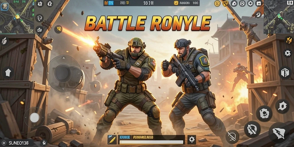 Tampilan gameplay SUNEO138 yang mendebarkan dalam pertempuran Battle Royale.