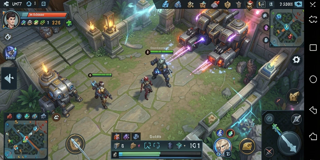 Tangkapan layar UH77 menunjukkan aksi perang yang mendebarkan dalam game SLG.