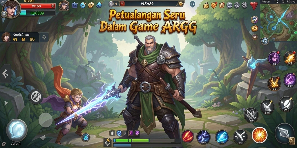Tampilan gameplay seru dalam dunia ARPG VISA89.