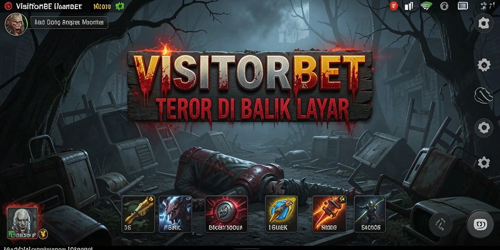 Tampilan gameplay <strong>VISITORBET</strong> yang menegangkan dan misterius.