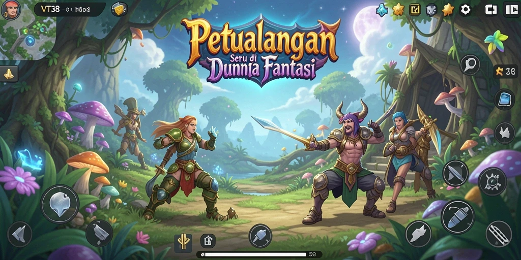 Tampilan menarik dari gameplay VT38 yang penuh petualangan.